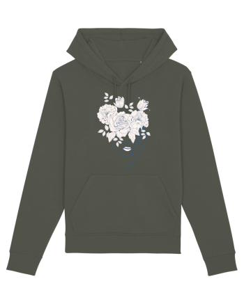 Floral Head Lips Khaki