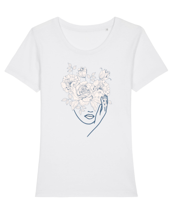 Floral Head Lips White