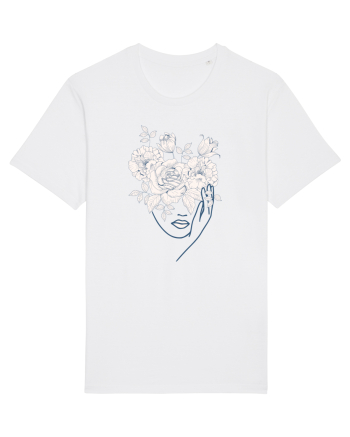 Floral Head Lips White