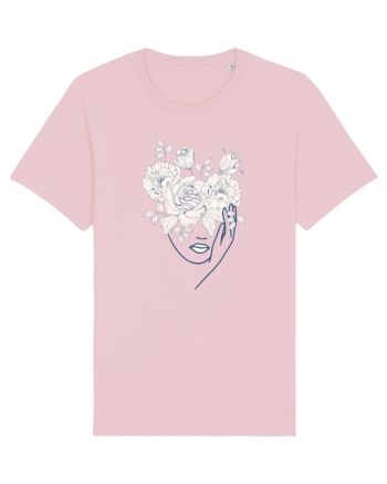 Floral Head Lips Cotton Pink