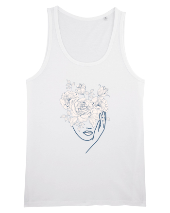 Floral Head Lips White