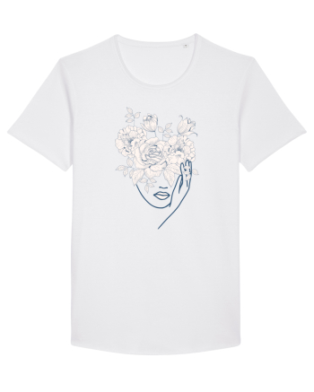 Floral Head Lips White