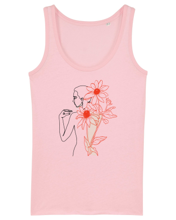 Floral Back Feminin Cotton Pink