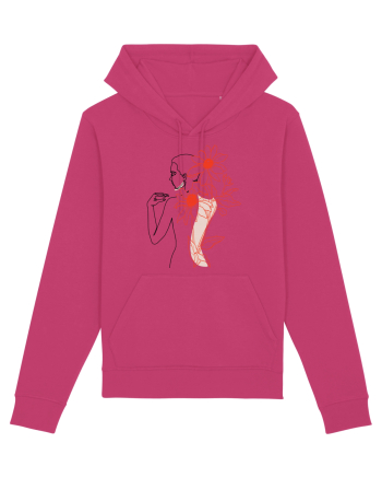 Floral Back Feminin Raspberry