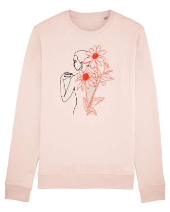 Floral Back Feminin Candy Pink