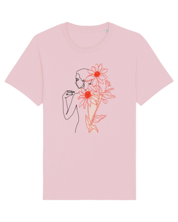 Floral Back Feminin Cotton Pink
