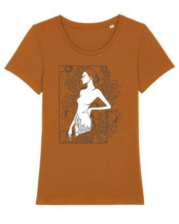 Floral Side Feminin Roasted Orange