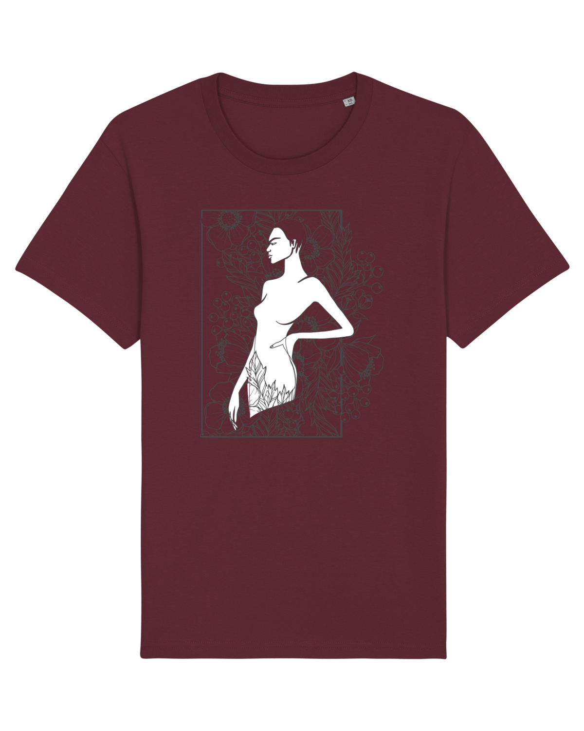 Tricou mânecă scurtă Unisex Rocker Burgundy