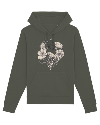 Silueta in Flori Back Khaki