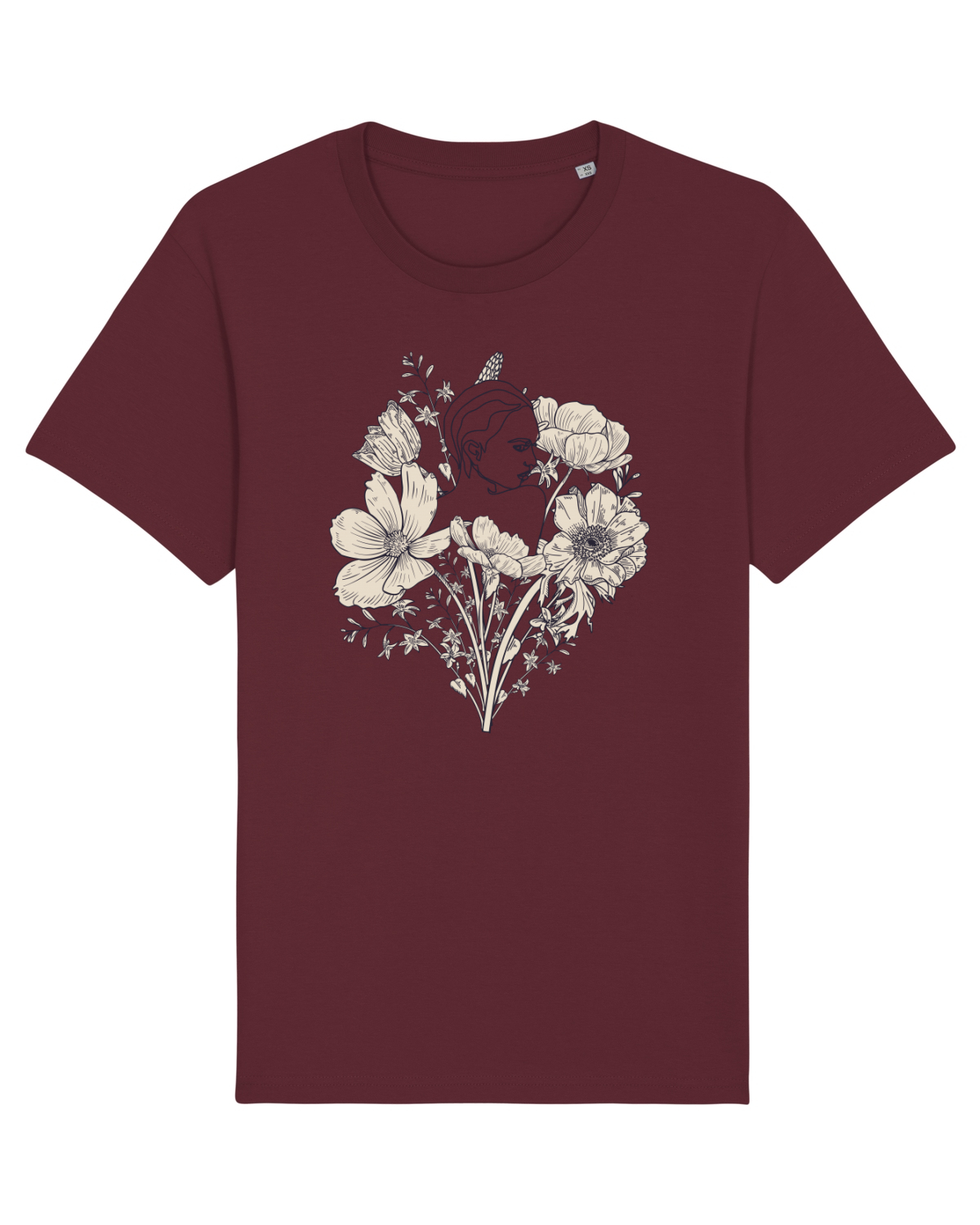 Tricou mânecă scurtă Unisex Rocker Burgundy