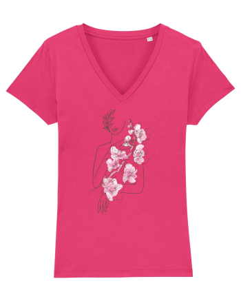 Silueta Floral Pink Raspberry