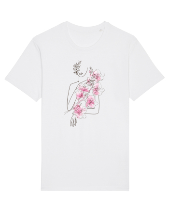 Silueta Floral Pink White