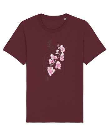 Silueta Floral Pink Burgundy