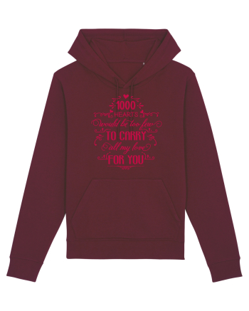 1000 de Inimi Burgundy