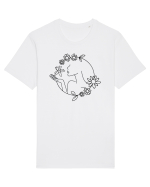 Floral Line Art Tricou mânecă scurtă Unisex Rocker