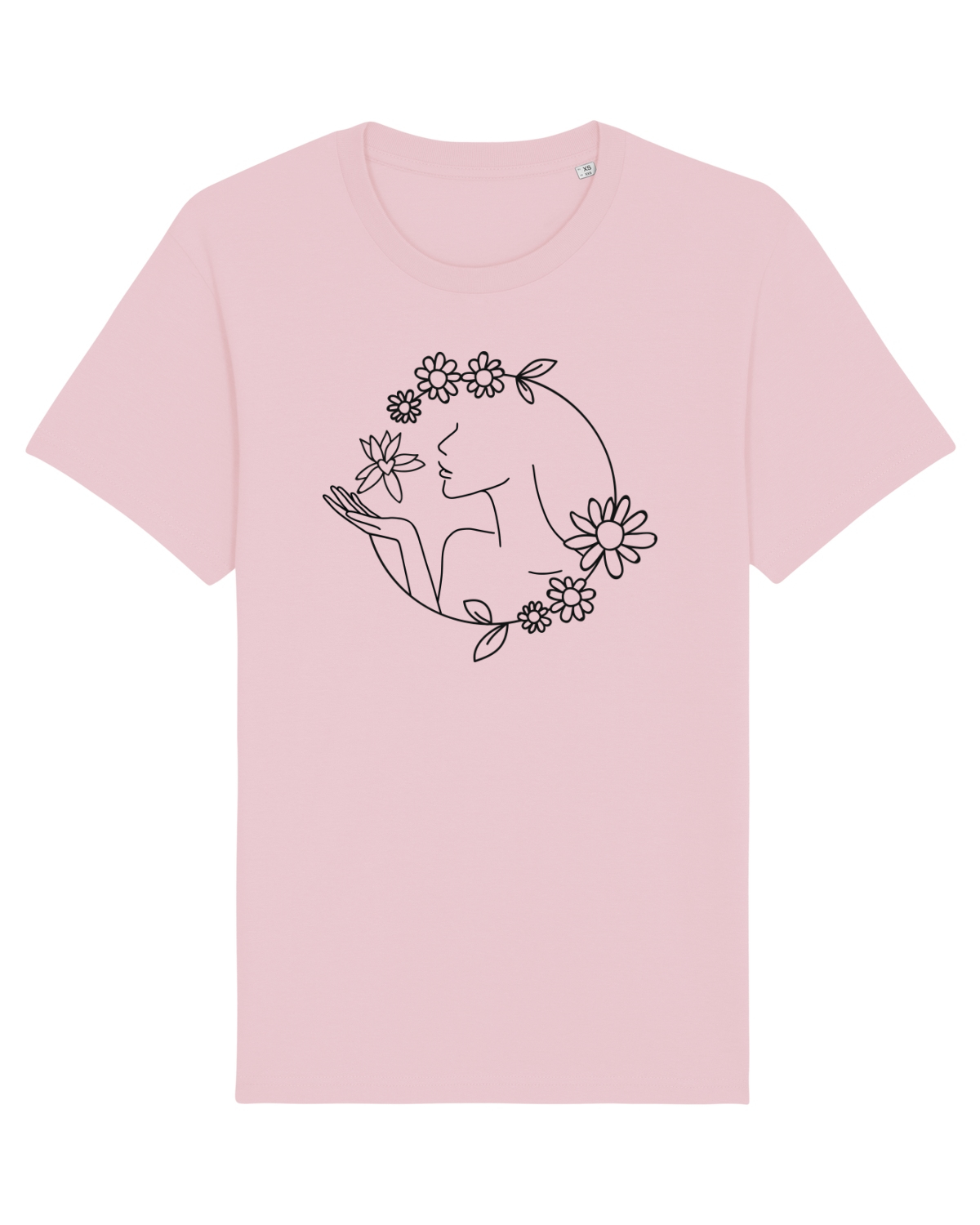 Tricou mânecă scurtă Unisex Rocker Cotton Pink