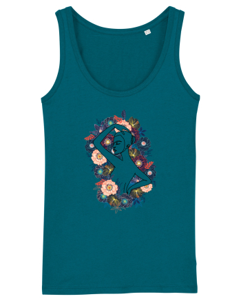 Colorful Feminin Back Ocean Depth