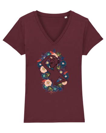 Colorful Feminin Back Burgundy