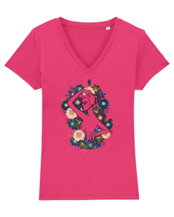 Colorful Feminin Back Raspberry