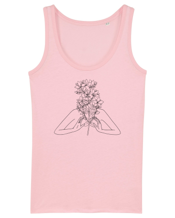 Floral Head Feminin Cotton Pink