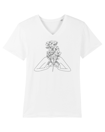 Floral Head Feminin White