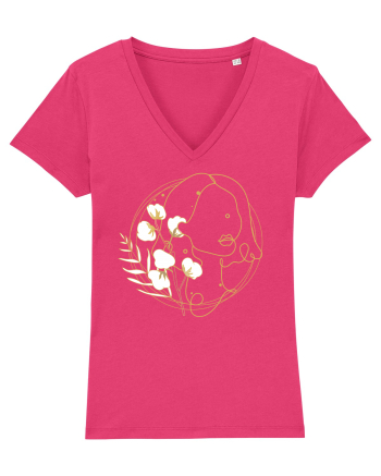 Yellow Line Art Feminin Raspberry