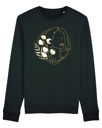 Yellow Line Art Feminin Black