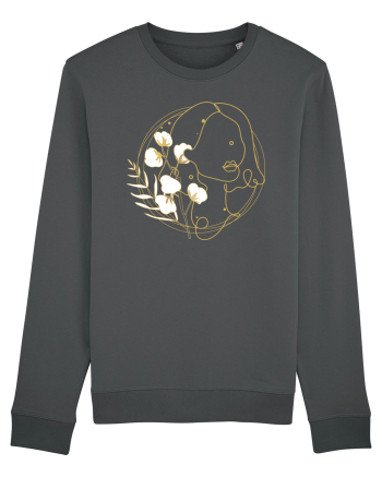 Yellow Line Art Feminin Anthracite