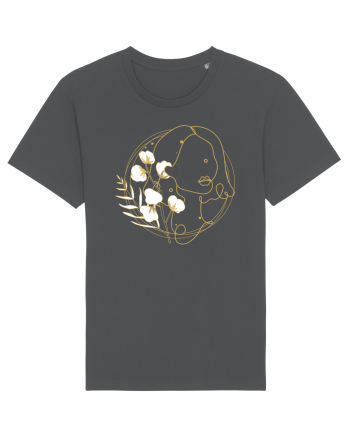 Yellow Line Art Feminin Anthracite