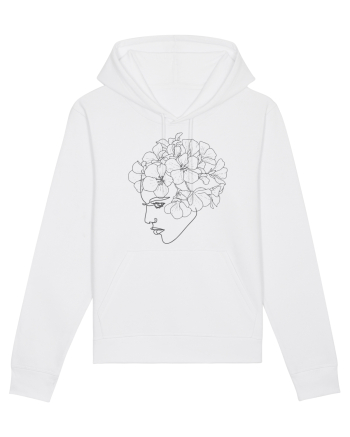 Floral Side Head White