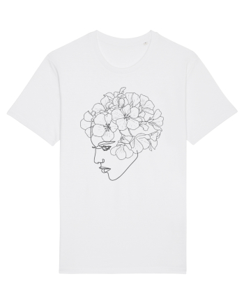 Floral Side Head White