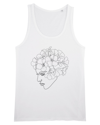 Floral Side Head White