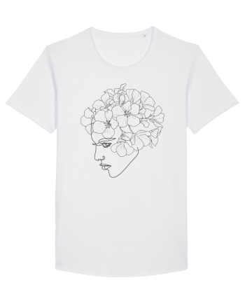 Floral Side Head White