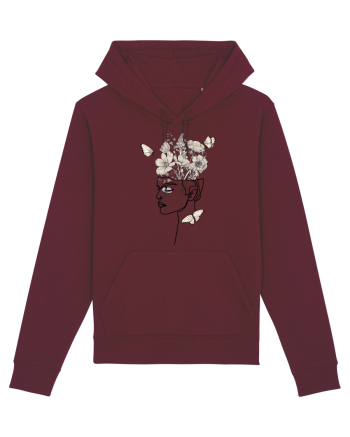 Butterfly Head Feminin Burgundy