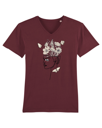 Butterfly Head Feminin Burgundy