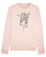 Butterfly Head Feminin Bluză mânecă lungă Unisex Rise