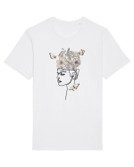 Butterfly Head Feminin Tricou mânecă scurtă Unisex Rocker