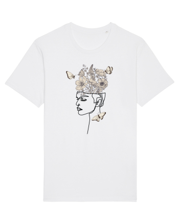 Butterfly Head Feminin White