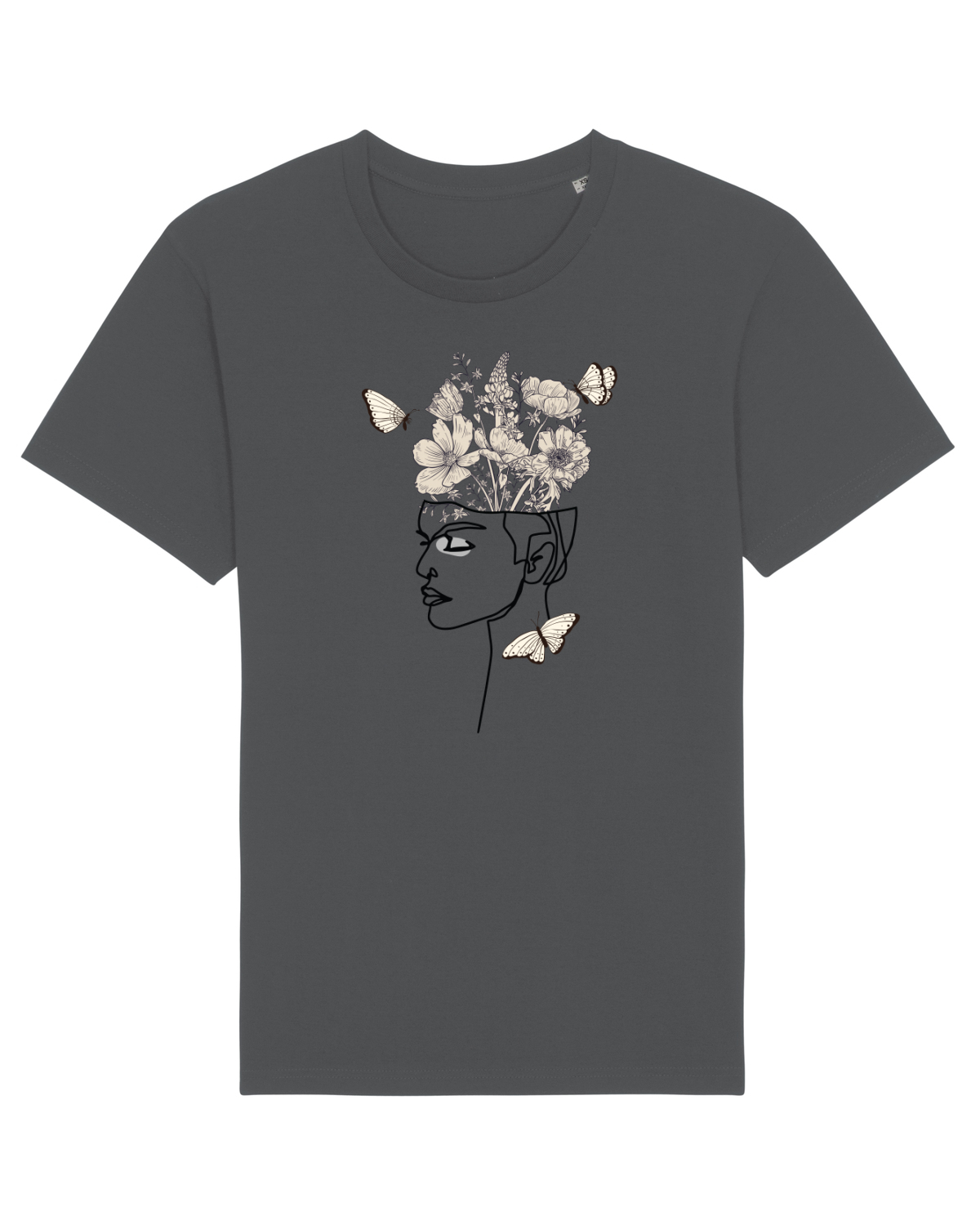 Tricou mânecă scurtă Unisex Rocker Anthracite
