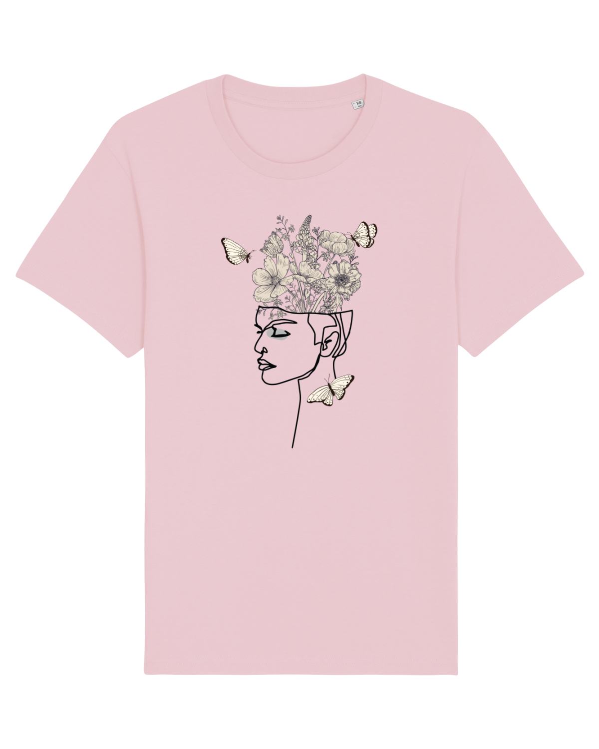 Tricou mânecă scurtă Unisex Rocker Cotton Pink
