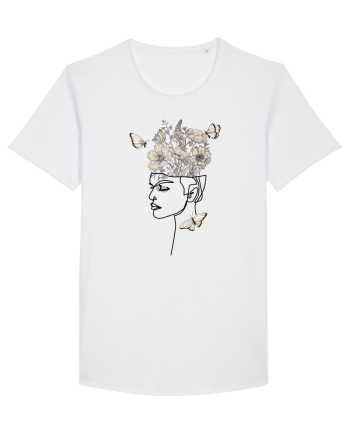 Butterfly Head Feminin White
