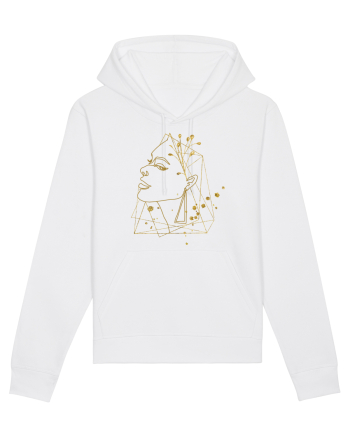 Gold Abstract Feminin White