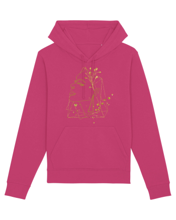 Gold Abstract Feminin Raspberry