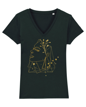 Gold Abstract Feminin Black