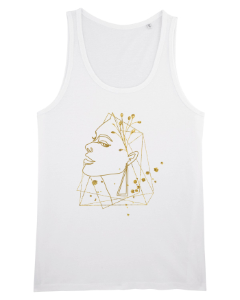 Gold Abstract Feminin White