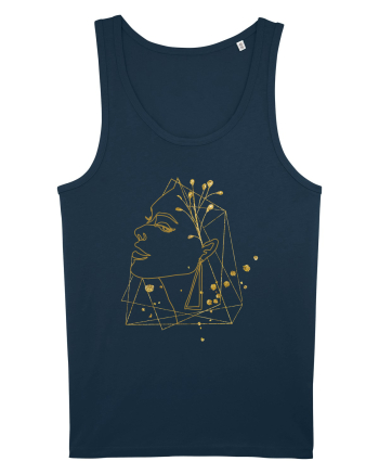 Gold Abstract Feminin Navy