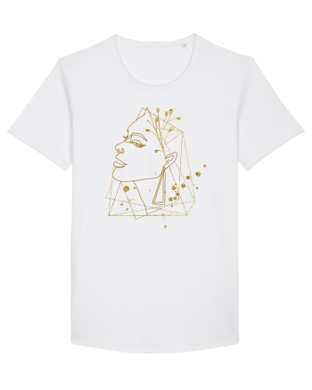 Gold Abstract Feminin White