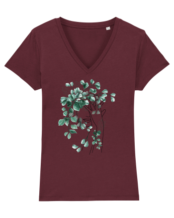 Green Head Feminin Burgundy