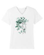 Green Head Feminin Tricou mânecă scurtă guler V Bărbat Presenter