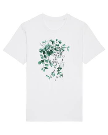 Green Head Feminin White